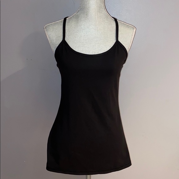 lululemon athletica Tops - Woman's Lululemon Black Athletic Tank Top Size 8